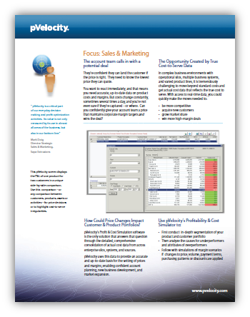 pVelocity Focus Sales & Marketing PDF